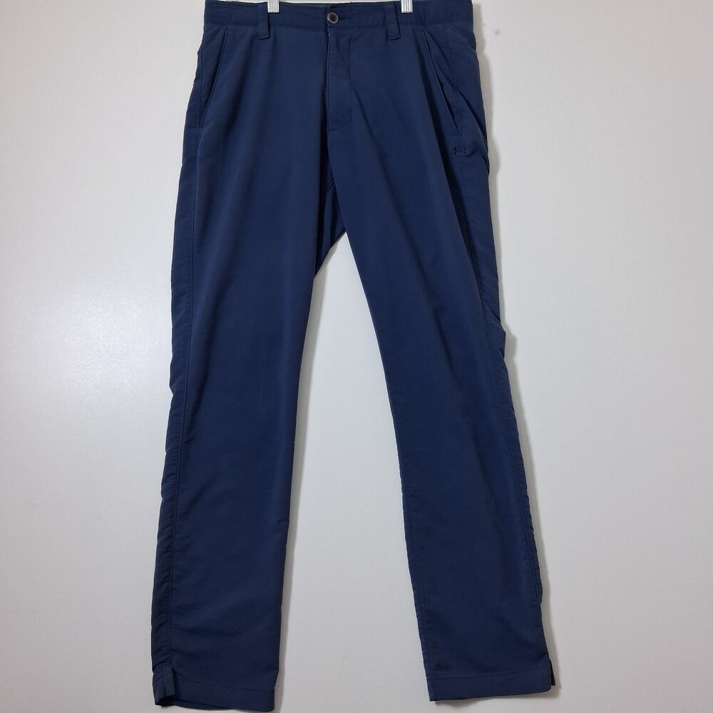 Under Armour Pants Men's 32×32 Dark Blue Golf Loose Stretch Fit Pre-owned*